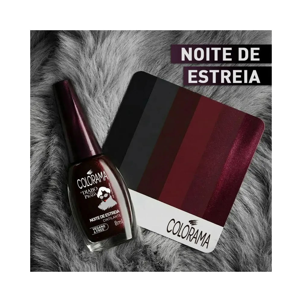 Esmalte Colorama O Diabo Veste Prada Noite de Estreia em close no rótulo
